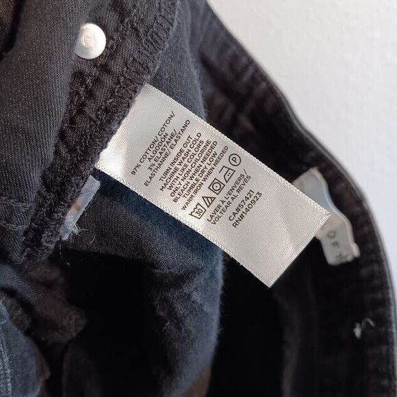 LOFT 27 / 4 Curvy Skinny Black Stretch Denim Womens Jeans - Picture 6 of 6